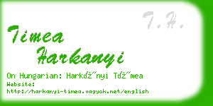 timea harkanyi business card